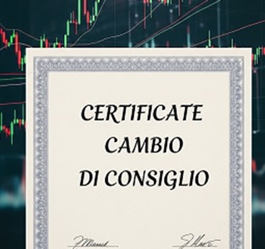 Certificate: un cambio di consiglio